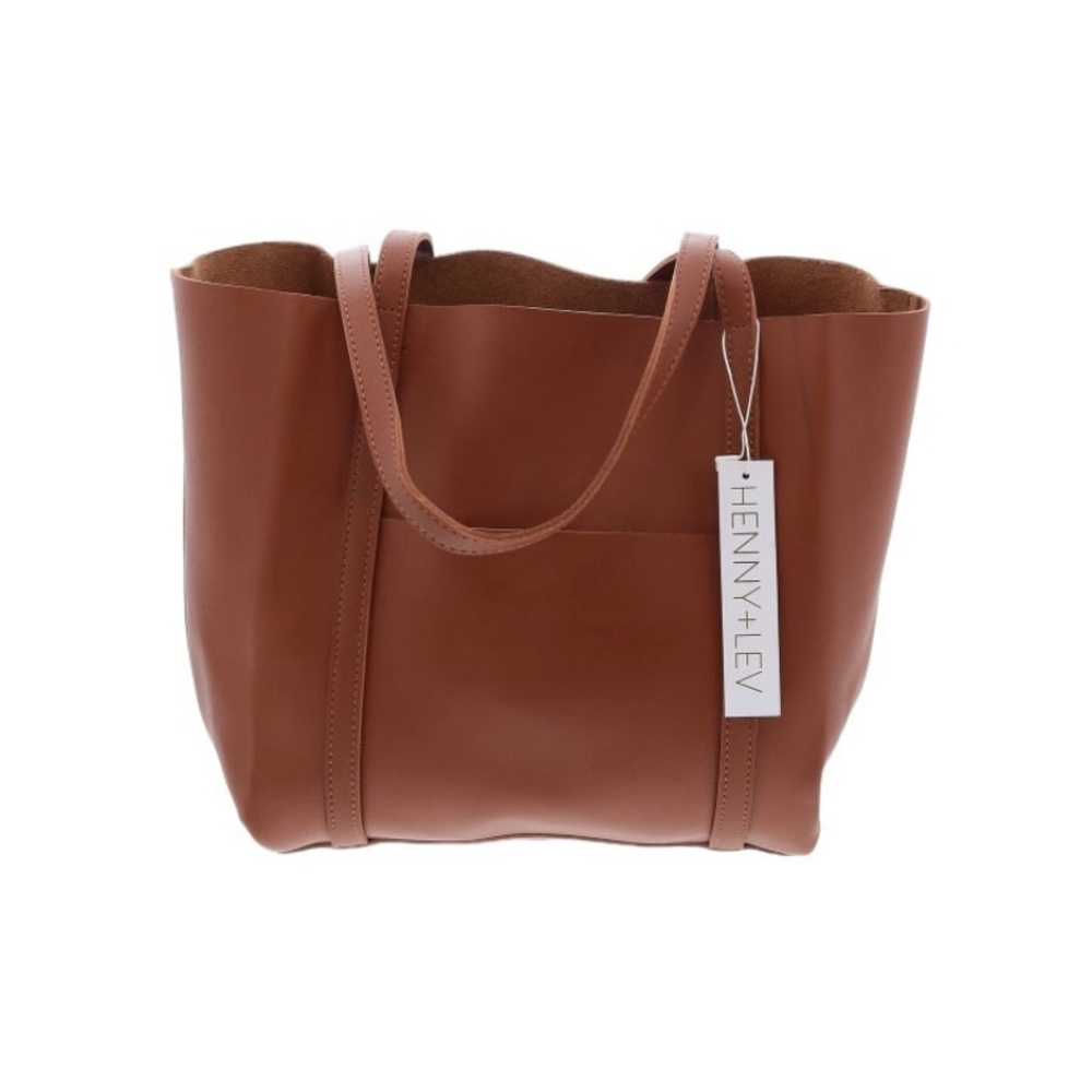 New with tags henny+lev leather tote
